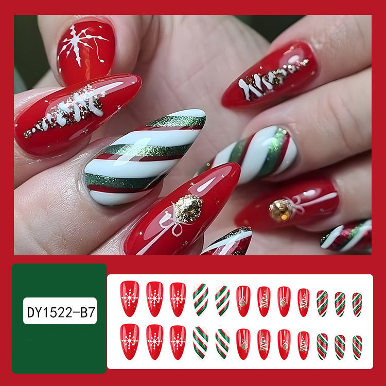 Christmas False Nail Art Stickers (24pcs)
