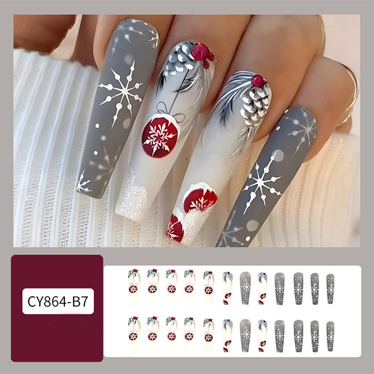 Christmas False Nail Art Stickers (24pcs)