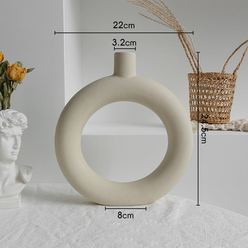 Simplicity Ceramic Living Room Display Art Vases